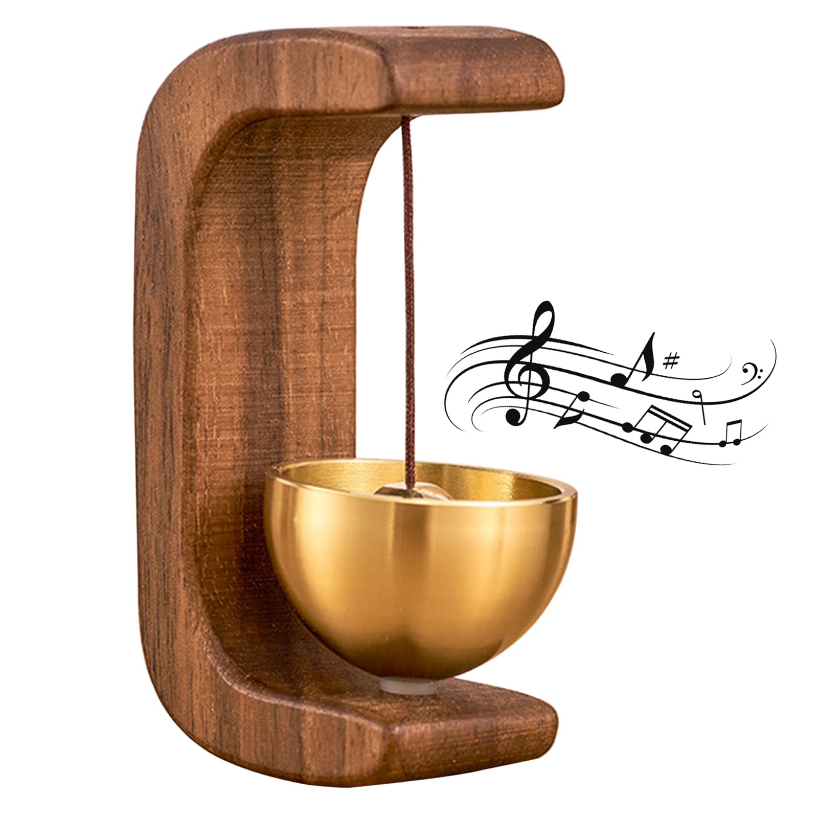 Amazon.com : Walnut Magnetic Door Chime Bell, Wooden Shopkeepers