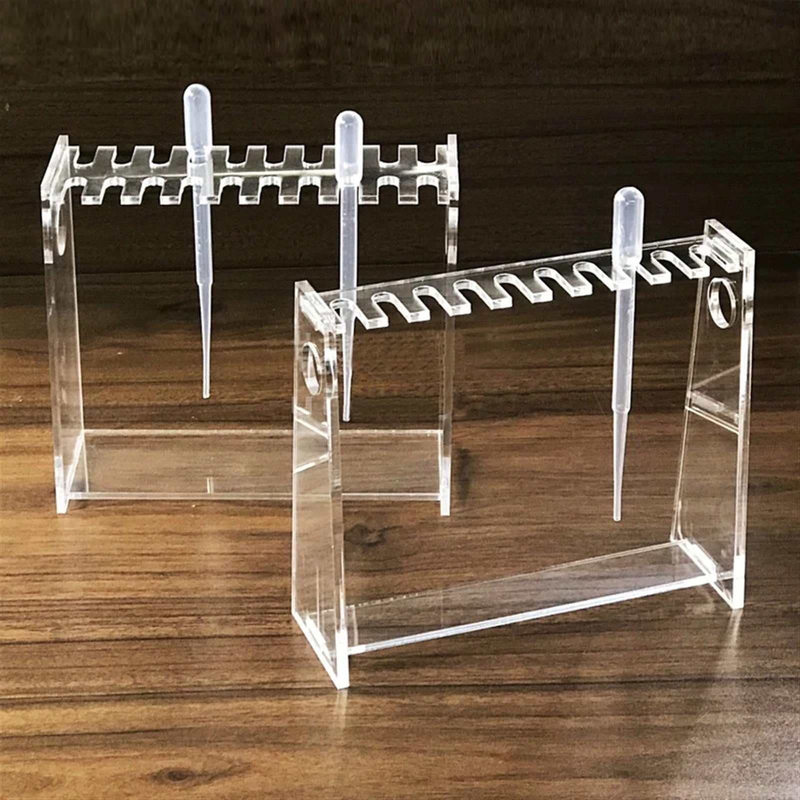 1 pz supporto for pipetta pasteur in vetro organico 1/2/3 ml PMMA supporto for rack forniture da laboratorio(10holes)