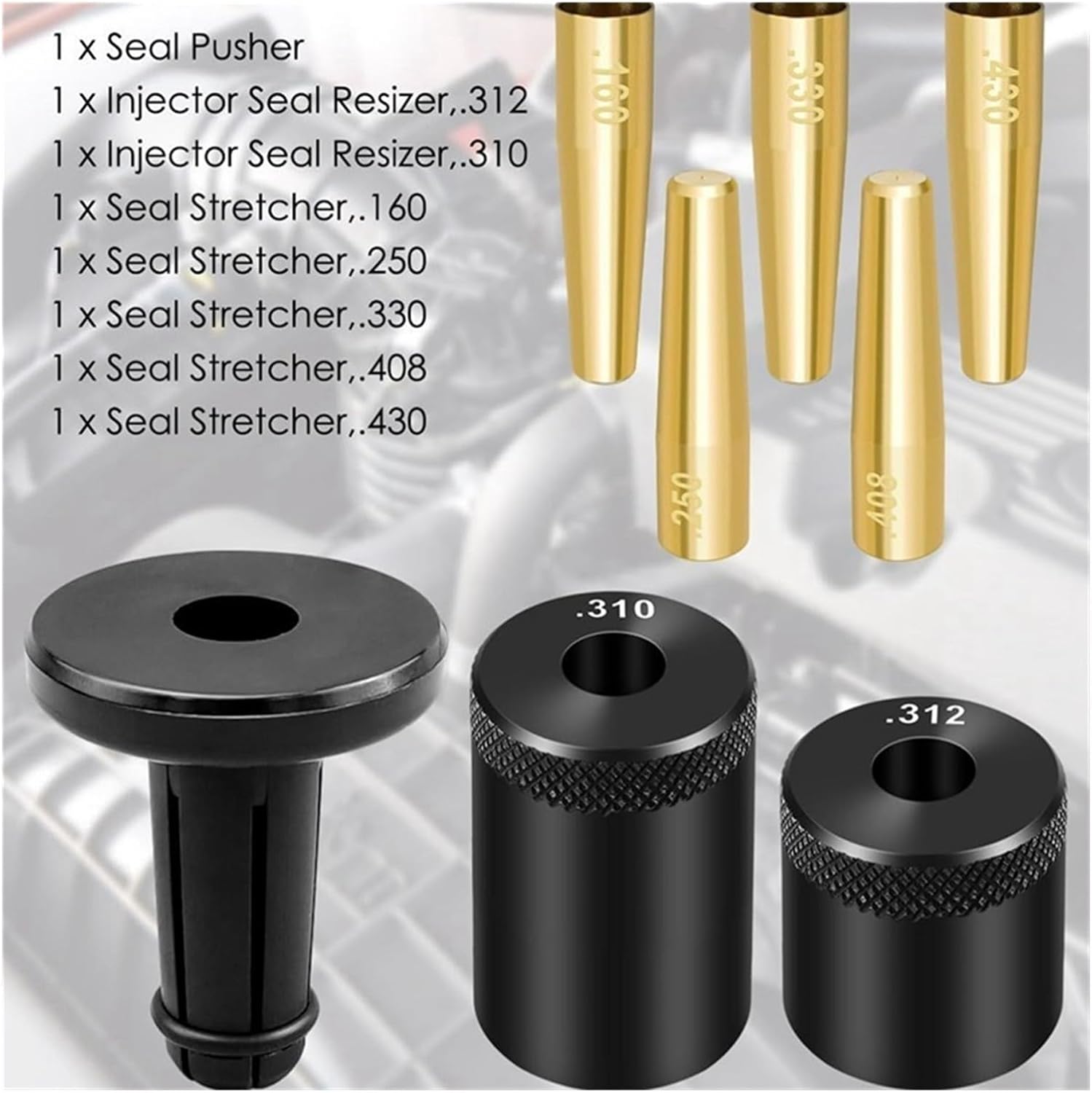 HOT-Injector Seal Kit 34720 Single Anddouble Seal Set compatible with ford Subaru Seal Kit Seal Kit Replacement,Injector Seal Kit 34720 Si