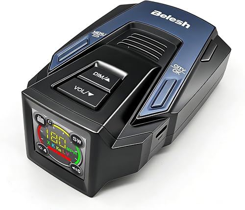 RX85ST Radar Detector for Cars, Full Band X/K/Ka/Laser/VG2 Detection, GPS Speed 