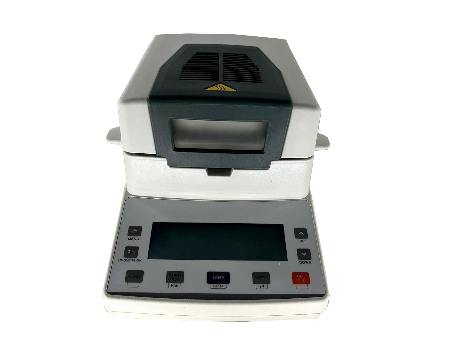 Lab Halogen Moisture Analyzer Halogen Moisture Balances Apply to Paper Food Feed Plastic Granule Max Capacity 110g/10mg Pan Size Φ90mm Heat Source Halogen Lamp