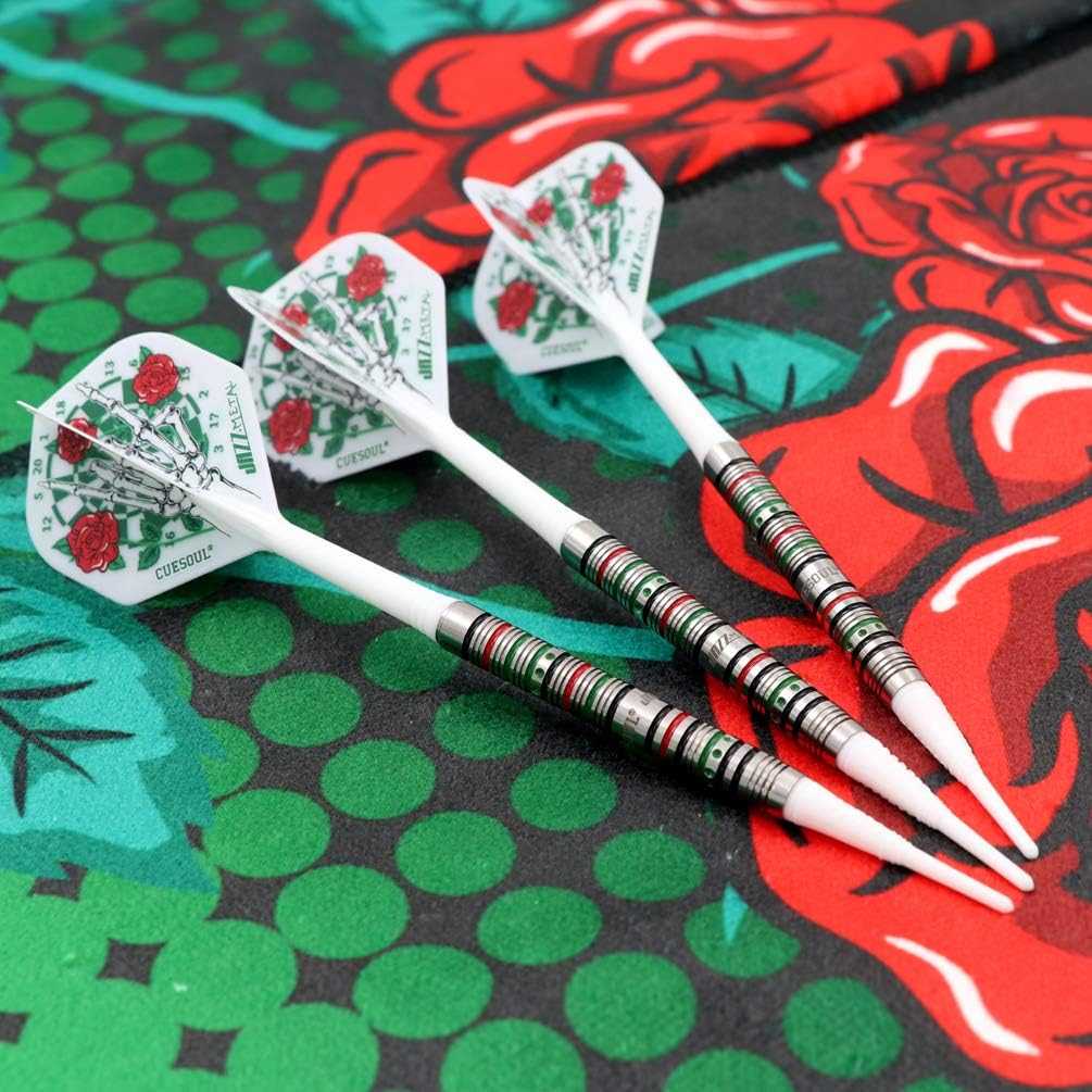CUESOUL Soft Tip Darts Set Plastic Tip with Dart Case