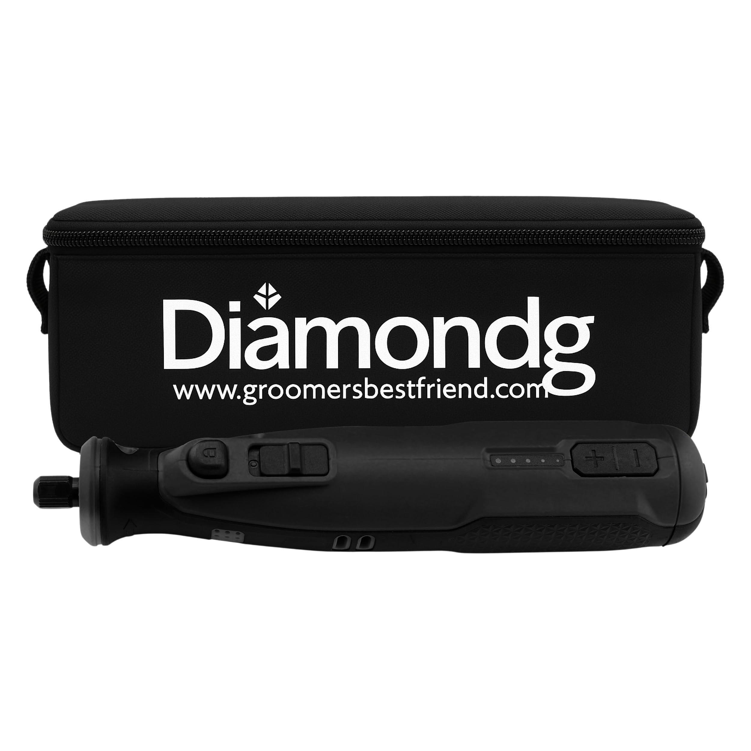 Diamondg Cordless Dog Nail Grinder with Quiet Sound & LED Tip for Large & Small Dogs, 4hrs. Runtime - Electric Dog Nail Trimmer, Heavy Duty Rotary Tool Alternative to Toenail Clippers & Filers