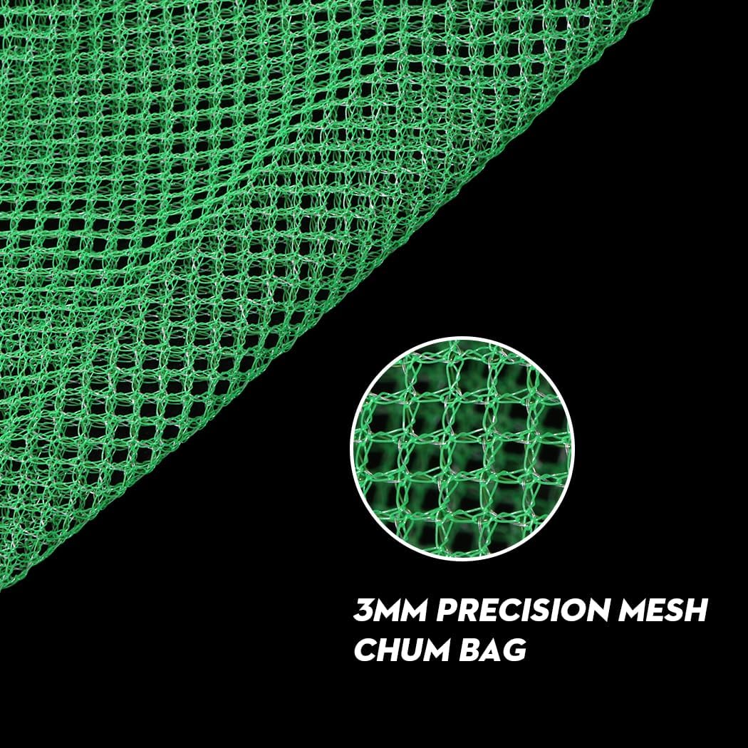 6PCS Chum Bag Nylon Mesh Chum Bags for Saltwater Fishing Enhanced Fishing Attraction 12 x19 inch Chum Bag with Drawstring
