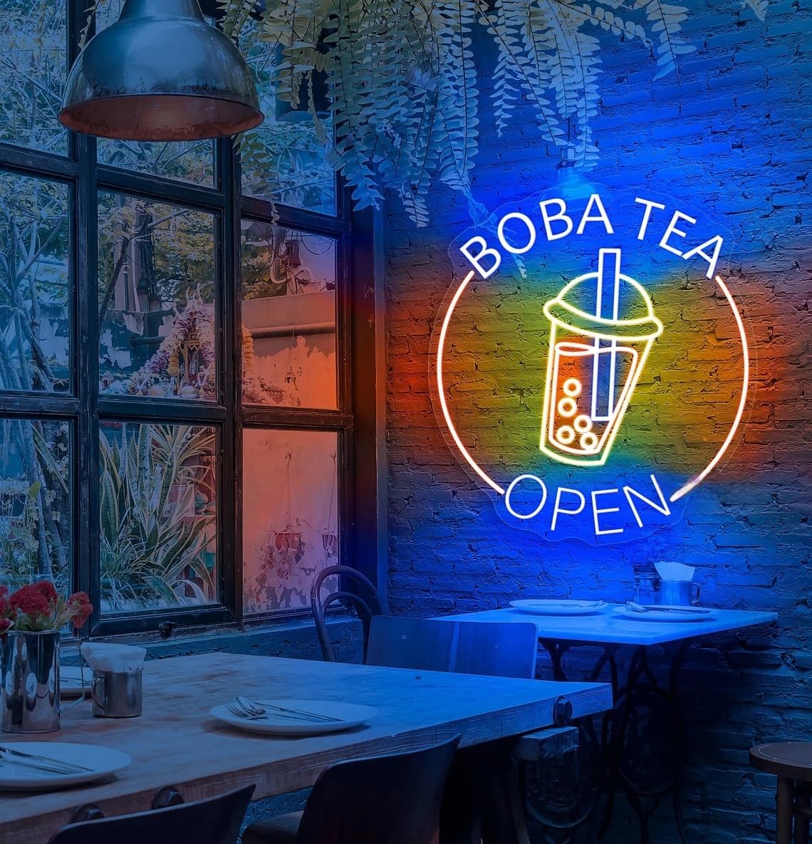 Boba Is Life Neon Sign, Custom Bubble Tea Milk Tea LED Neon Light Drinks Coffee Bar Shop Wall Decor Business Restaurant Welcome Sign
