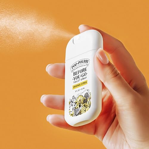Miniatura 8 de Poo-Pourri Before-you-Go - Paquete de espray para inodoro, cítricos originales de 2 onzas líquidas y cítricos originales de 1 onza líquida, tamaño