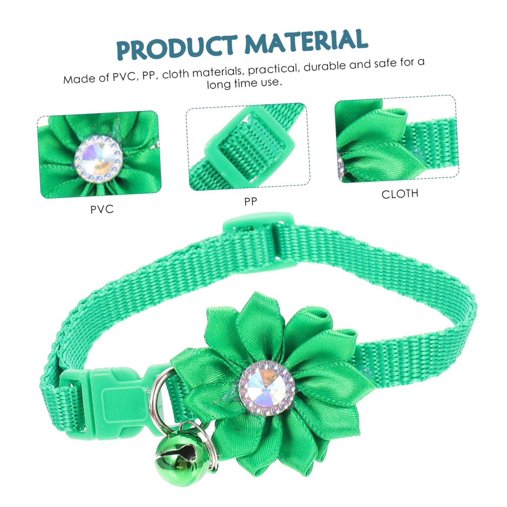 Abaodam 24stücke Teiliges Katzenhalsband Glocke Verstellbare Dekorative Halsketten Für Katzen Und Kleine Hunde Für Fotos Und Besondere Anlässe