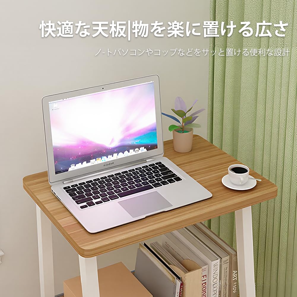 Amazon | PonyLes スタンディングデスク 木製 コンパクト ハイテーブル