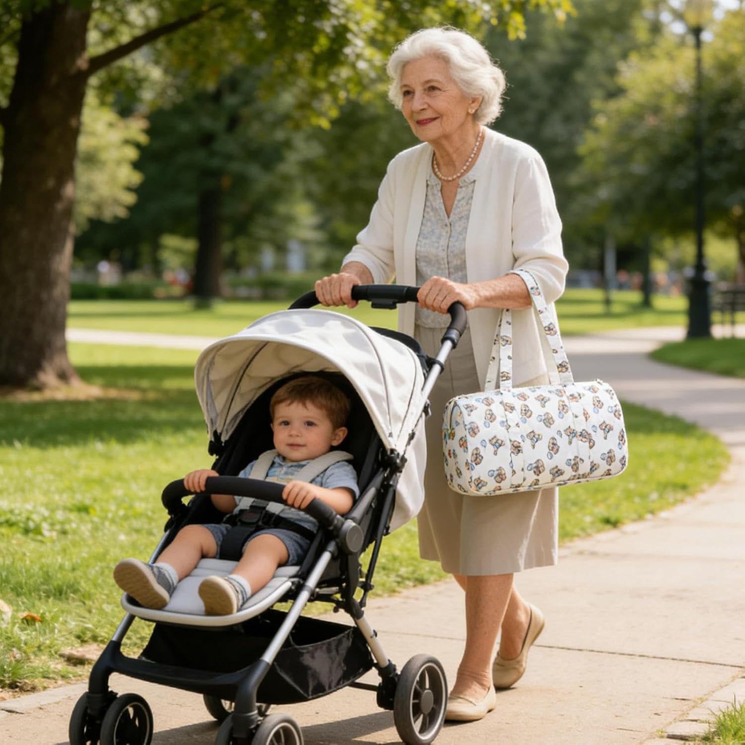 Labor and Delivery Bag - Waterproof Large Capacity - Quilted Mommy Hospital Bag Diaper Tote | for Milk Bottle Clothes Mom Pregnancy Outdoor Hospital Travel