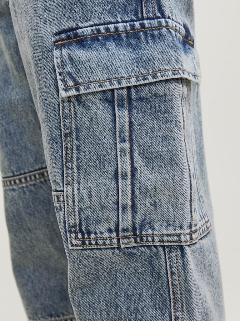 JACK&JONES JUNIOR Jjichris Jjwade Cargo Mf 148 Sn Jnr - Dżins Chłopcy