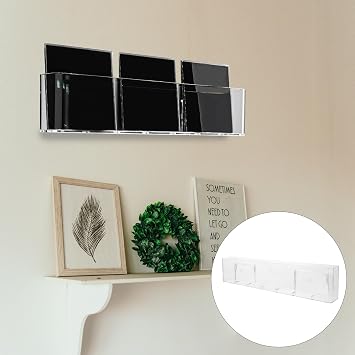 Gleavi 家庭用アクリル製cd収納ラック シンプルシックなデザインのディスプレイスタンド Dvdホルダーしても使える装飾用収納ユニットcdしっかり保護