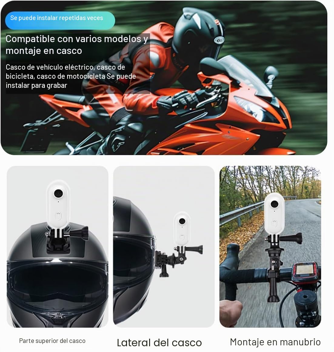 Winnes Minicámara deportiva WiFi, cámara de pulgar HD 1080P, lente gran angular de 120°, IP68, resistente al agua hasta 30 m, grabadora de video vlog (incluye tarjeta de memoria de 64 GB)color blanco