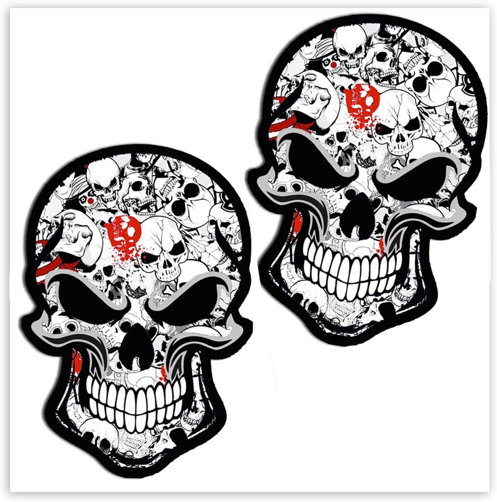 SkinoEu® 2 x Vinyl Stickers Bomb Laptop Car Window Auto Moto Motorcycle Helmet Bike Skate Truck Racing Tuning B 52