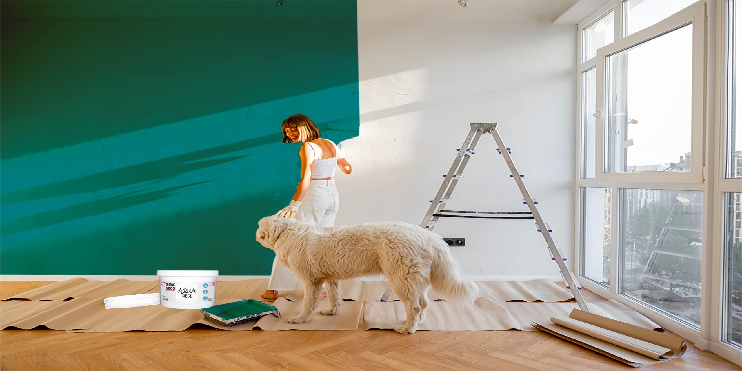 Pittura naturale ecologica effetto Satin NATURA - Tassili - parete interna - 33 colori - 10 L - 140 m2 ...