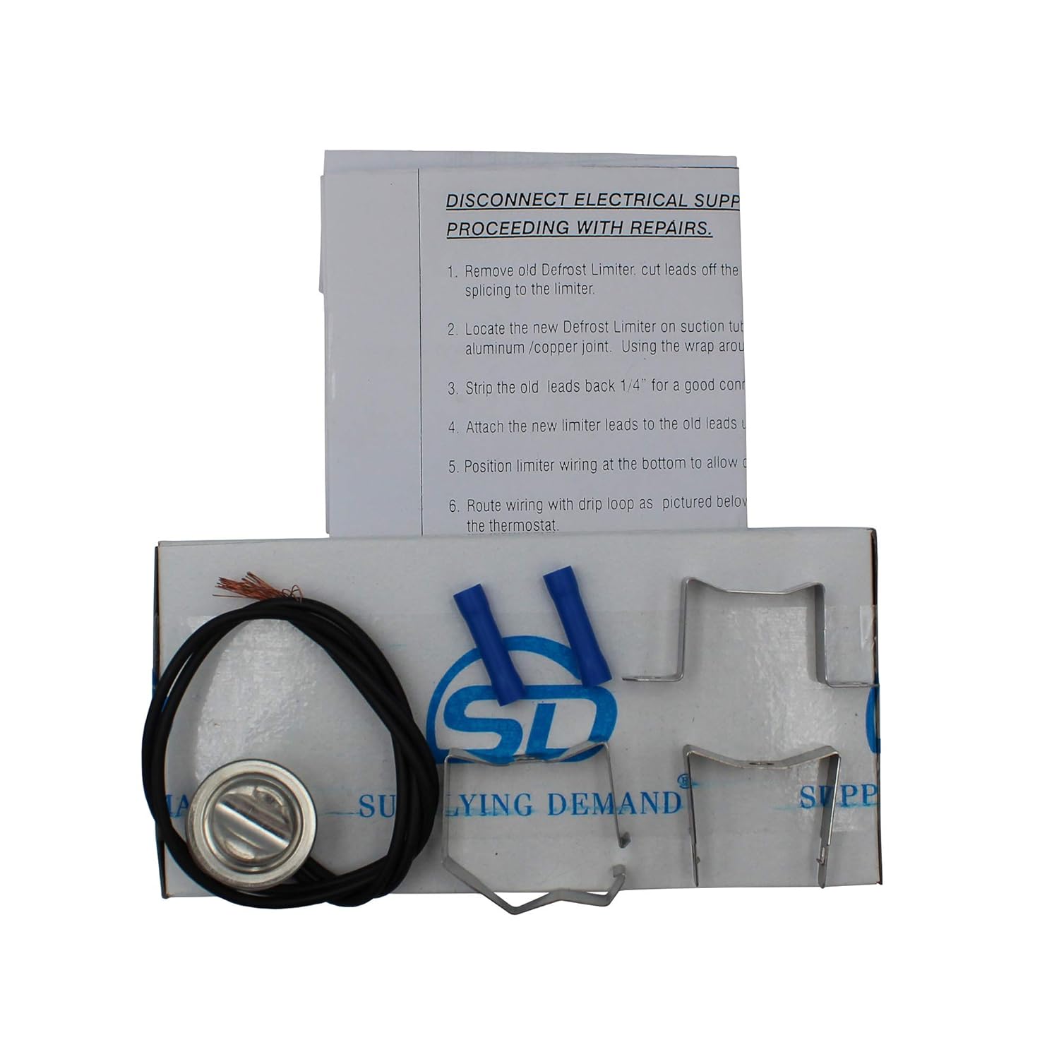 Supplying Demand 5303917954 Refrigerator Defrost Thermostat Replacement L55-20F 55 Degree Open 30 Degree Close