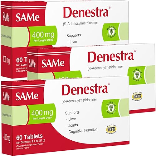 Lo mismo para perros y gatos - S-adenosil-L-metionina - Apoyo hepático, articular y cognitivo para gatos y perros pequeños - Aprobado por