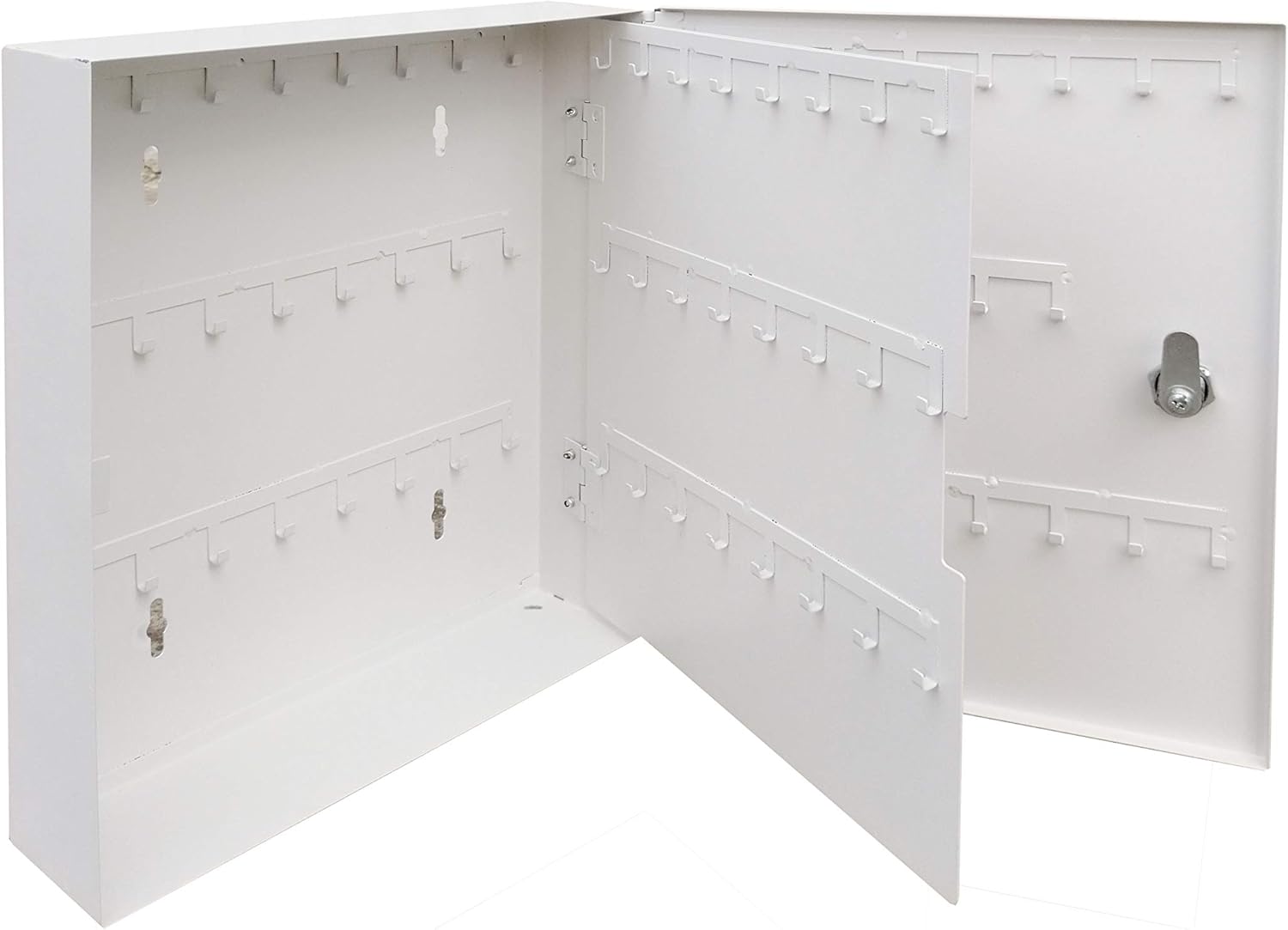 FixtureDisplays® Key Box 90-Key Box Steel Key Box Safe Hook Key Box Lock Storage Case Cabinet Wall Mount 15124-NEW-NF