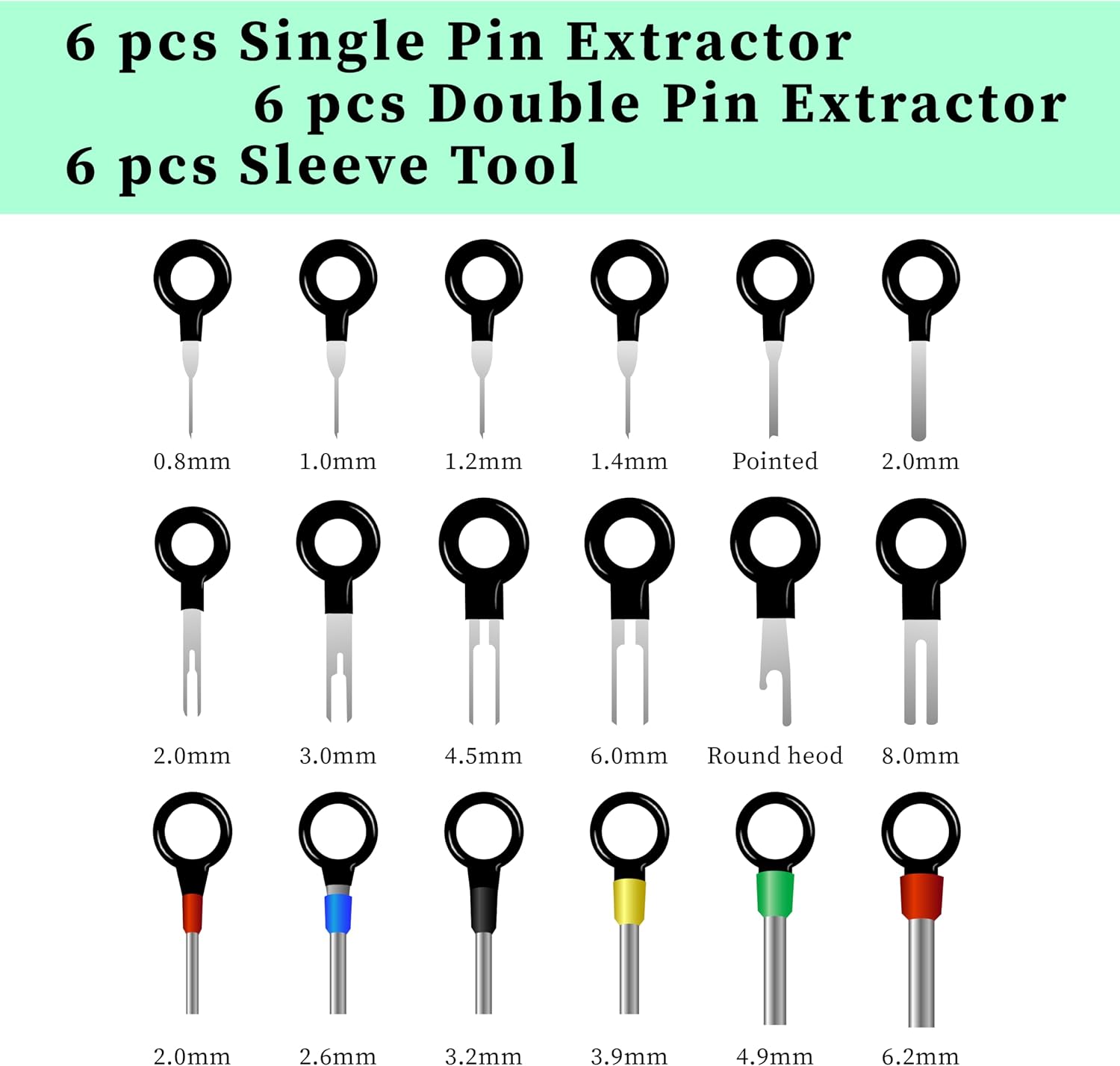 41 PCS Terminal Removal Tool Kit, Depinning Tool Pin Removal Tool, Pin Extractor Removal Tool Kit, Electrical Tools Wire Connector Pin Release Terminal Ejector Kit for Automotive, Home Appliance