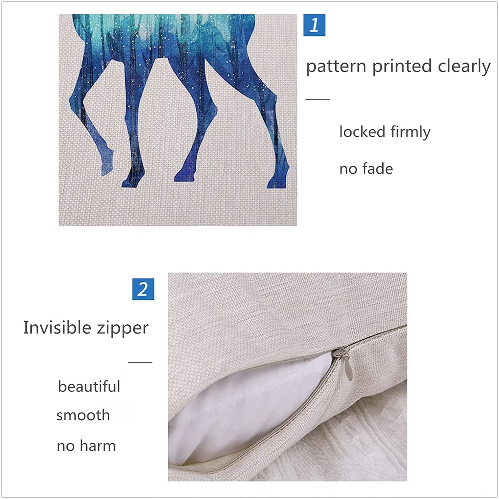 Retrò Federe Cuscini Divano 40 x 40 impermeabile, 4 pezzi 65x65cm Farfalla Cuscino Decorativo per Esterni Cuscini Divano con Zip invisibile, per Cuscini per Divano Giardino Esterni Decor Regali Z-4405