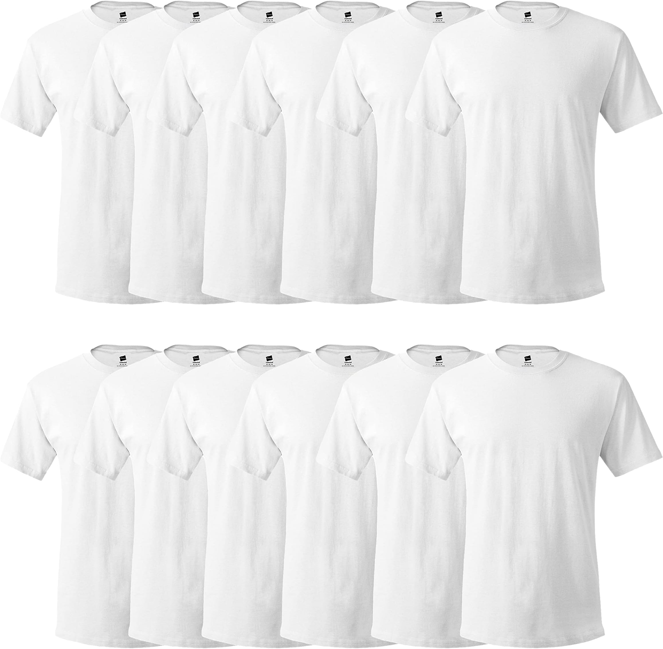 Men's Cotton, Moisture-Wicking Crew Tee Undershirts, Multi-Packs Available