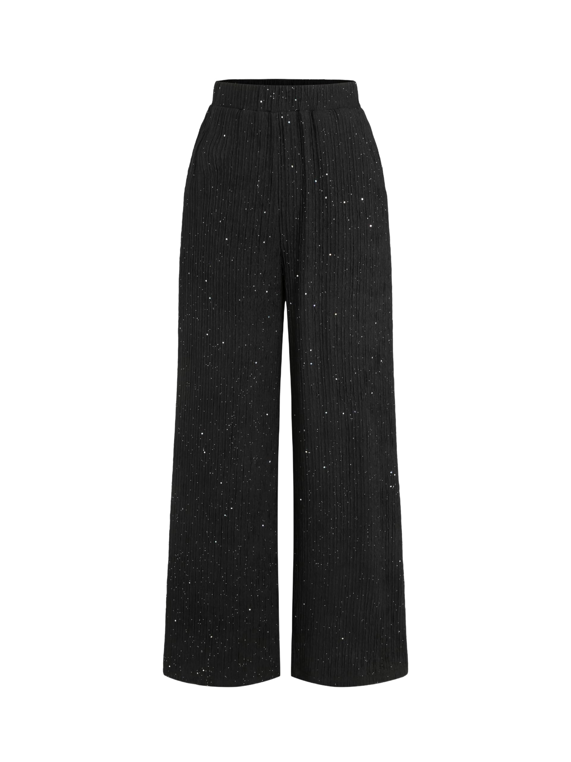 CIDER Glitter Pants for Women Wide Leg High Waist Sequin Pants Party Sparkle Night Out Pants