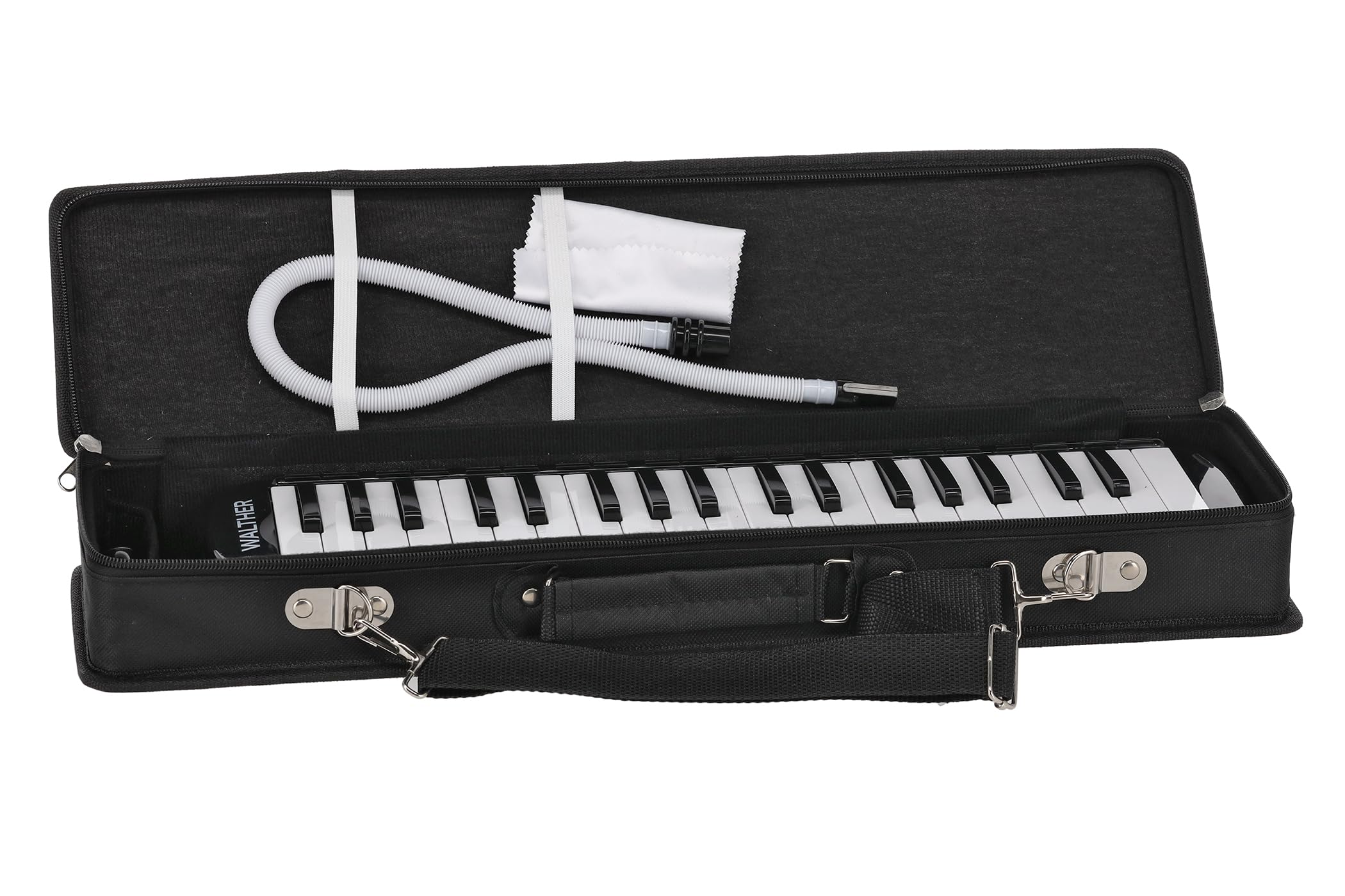 GEWA, Melodica Walther, 37 touches, Tessiture Fa0-Fa3, Poids: 1665g, Livré avec tube à souffler, Étui dur avec bandoulière