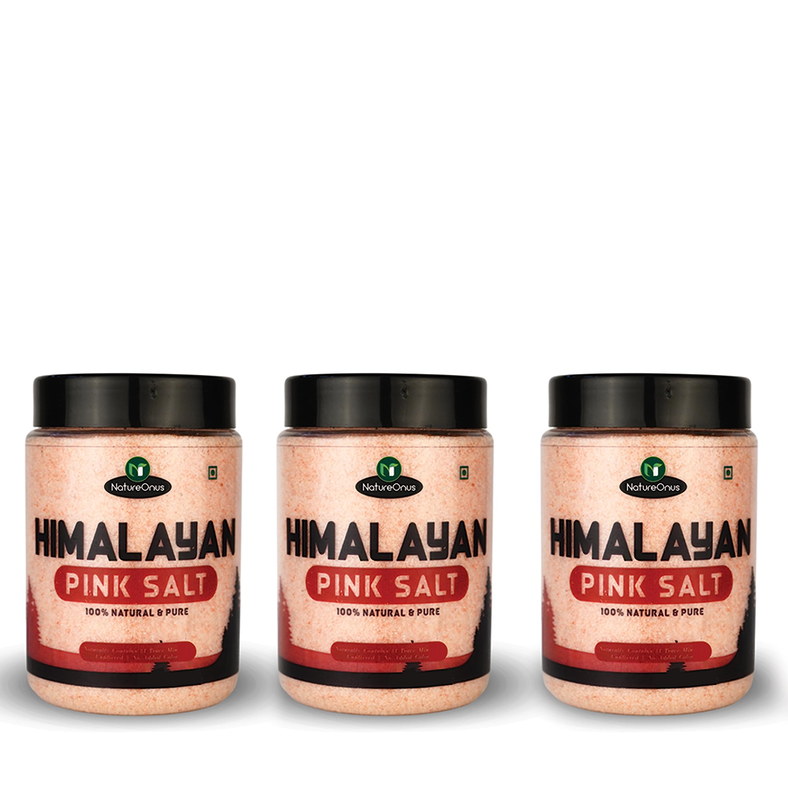 NatureOnus Himalayan Pink Rock Salt 500g- Pack of 3 | Nutrients and Minerals Rich | Gourmet Grade from Himalayas | No Additives, Unrefined | Natural Substitute of Iodised (B0C623PL8M) Amazon Price History, Amazon Price Tracker