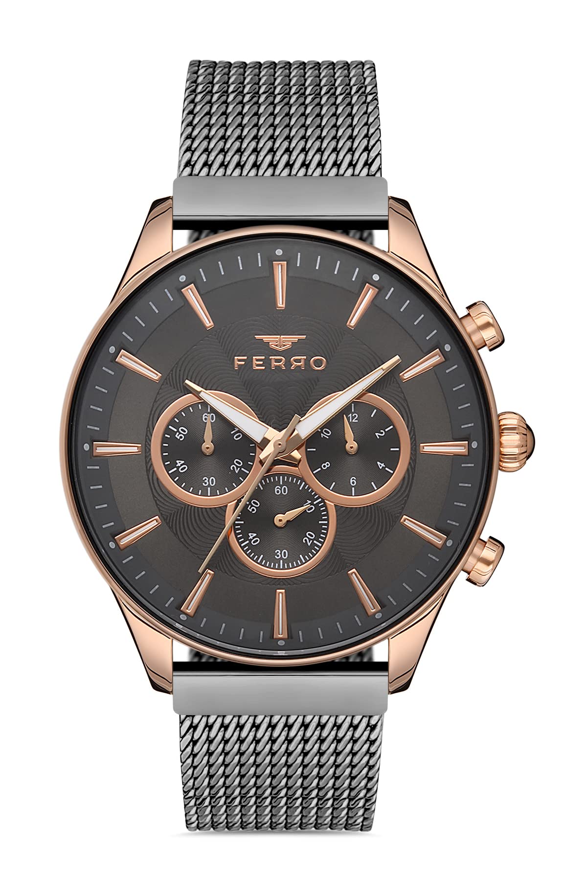 Ferro Pisa Analog Grey Dial Mens Watch-FM11912C-W (B09RPHSFLN) Amazon Price History, Amazon Price Tracker