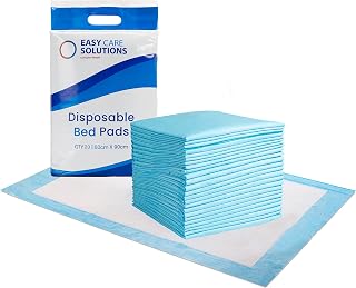 20 x Easy Care Solutions 60 x 90 cm | Disposable Incontinence Bed Pads, Underpads, Bed Mats, Mattress Protectors, Incontinence Pads, Waterproof Bed Sheets for Babies, Children & Adults | 1 Pack of 20