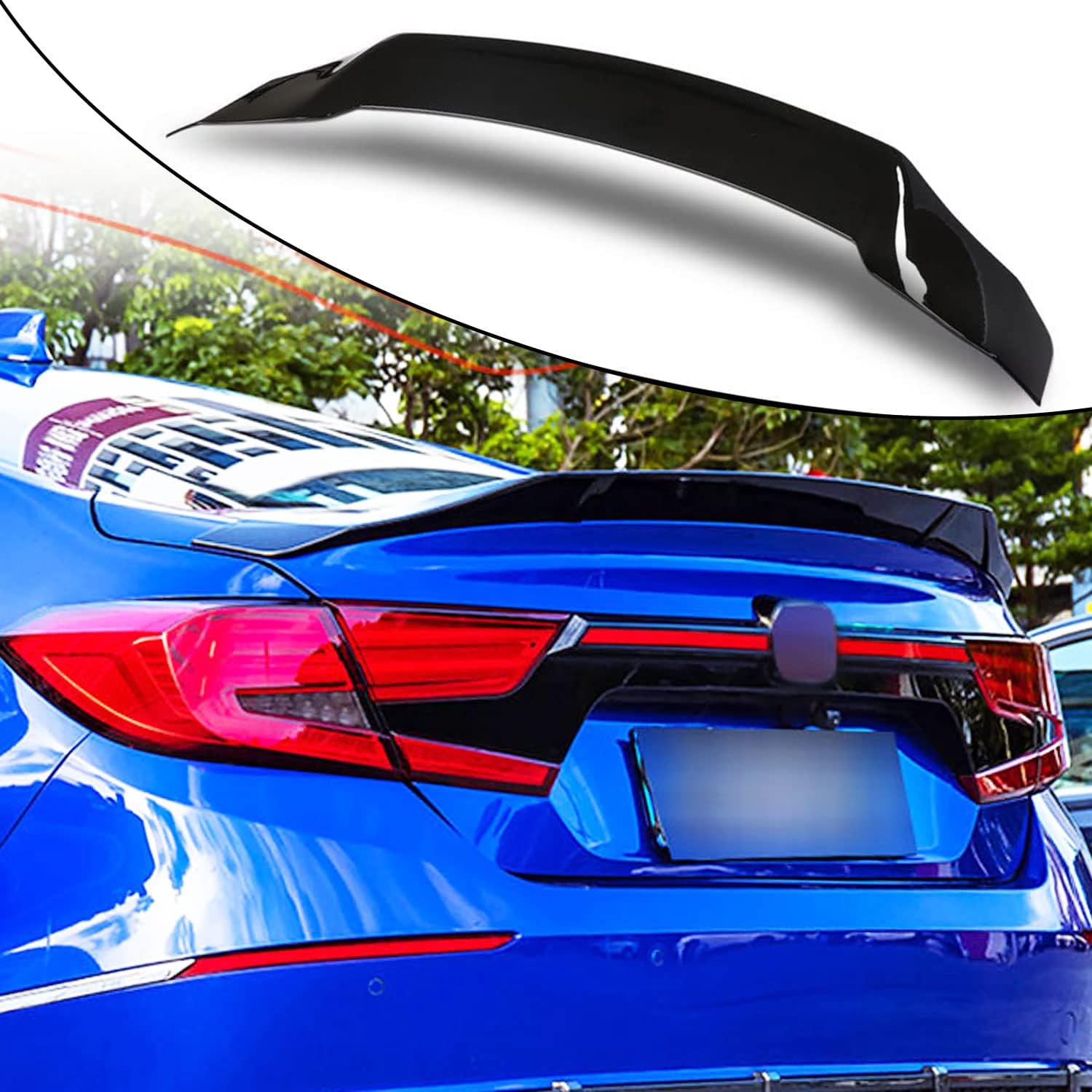 Trunk Spoiler for Honda Accord 2018-2022 10th Gen Sedan 4 Door Rear Car Rear Trunk High-Kick Tail Spoiler Wing Lip Car Accessories