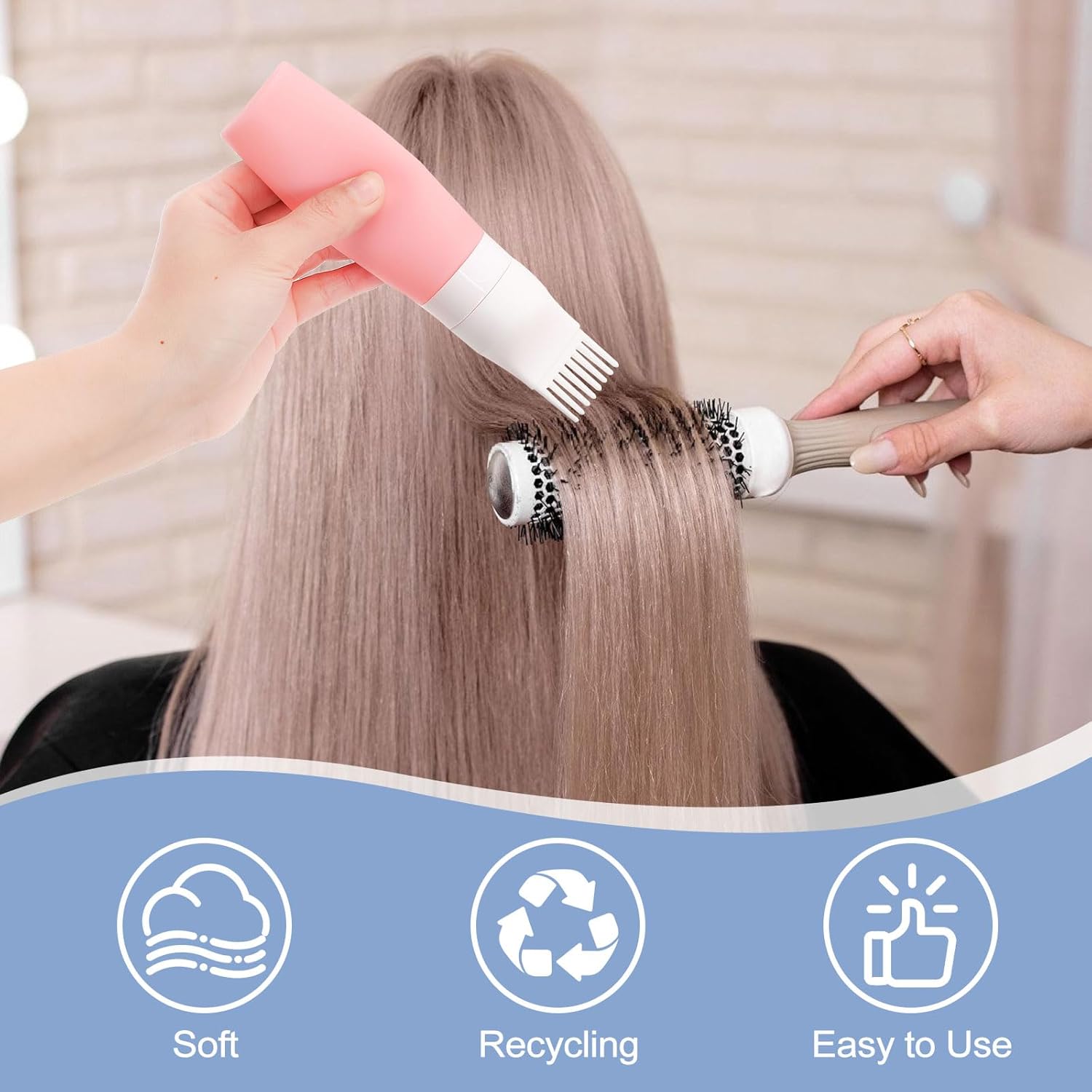 2 Pas Silicone Hair Oil Applicator, 2.7 Ounce Root b