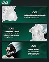 Vista 4 de SCITOO Arrancadores aptos para John Deere Farm 425 Lawn 425/445 93-On para vehículo utilitario John Deere UTV Gator 6x4 HPX Trail Gator 18012N John