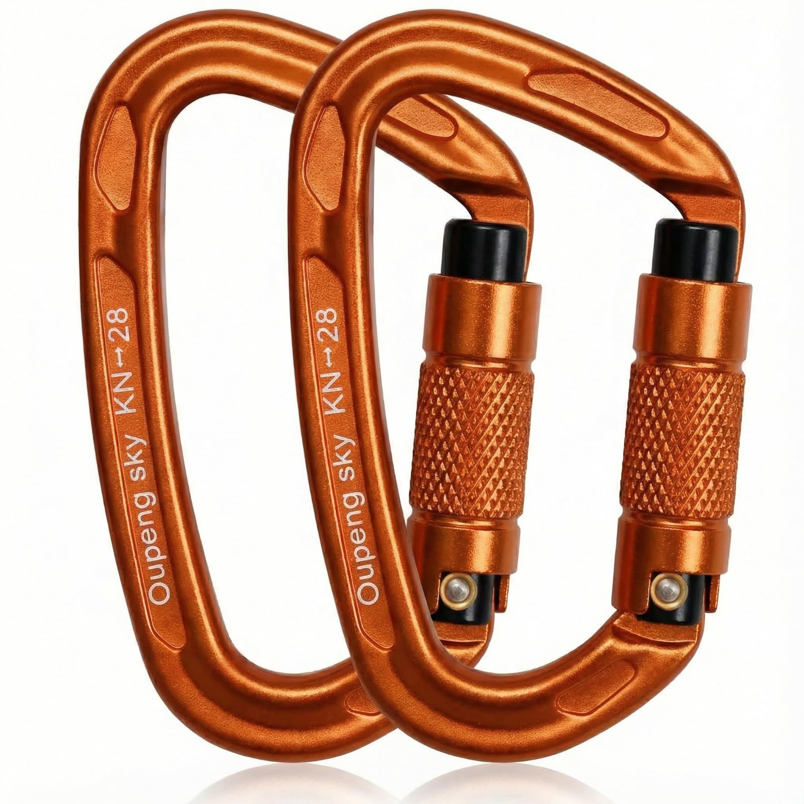 Oupeng sky Auto Locking Carabiner Clips - 28KN (6172lbs) Heavy Duty Caribeaners, Large Carabiner Clip for Keychains，Hammock，Camping, Gym, Hiking, Outdoor ，Dog Leash
