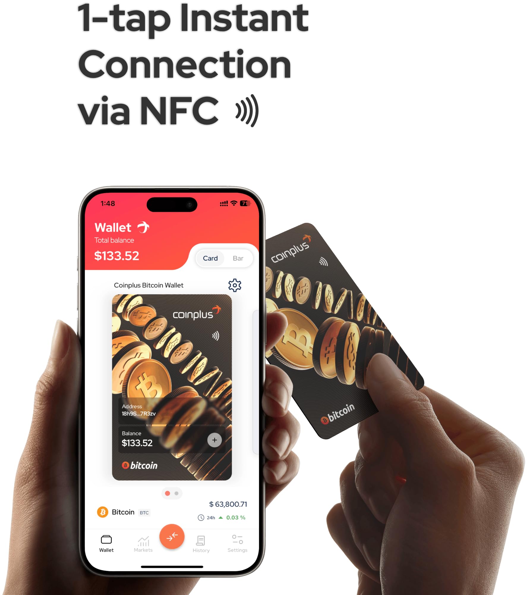 Amazon.com: Coinplus Crypto Card - Easiest Crypto Card Wallet - Cold Bitcoin  Storage (Pack of 2 Black and Orange) : Electronics