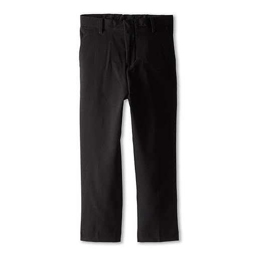 Calça formal Calça social com frente plana, ajuste reto na perna e bainha inferior, passadores de cinto e bolsos frontais funcionais Calvin KleinMeninos