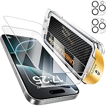 UNBREAKcable 2+2 Pack Screen Protector for iPhone 16 Pro with Lens