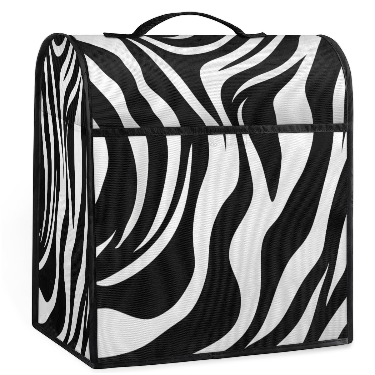 Coffee Maker Cover Zebra Skin Texture Kitchen Appliance Covers Small Appliance Covers Blender Cover Juicer Cover Dust Covers for Kitchen Appliances with Top Handle and Pockets,Washable,C482