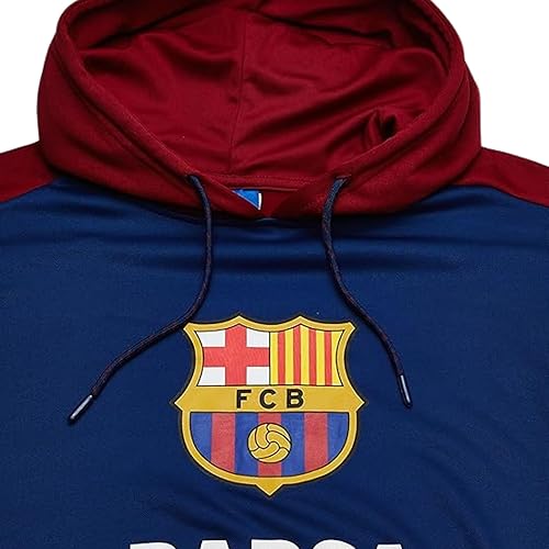 Miniatura 2 de Icon Sports Sudadera con capucha para hombre adulto del Barça con licencia oficial del FC Barcelona