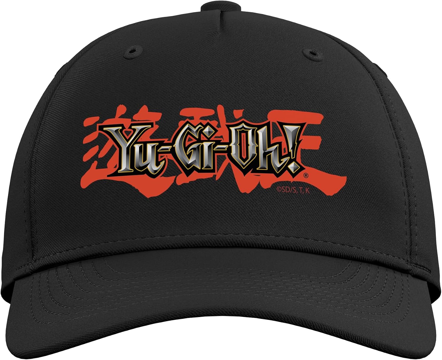 Yu-Gi-Oh! Main Logo with Red Background Card Game Anime Adjustable Baseball Hat image 2