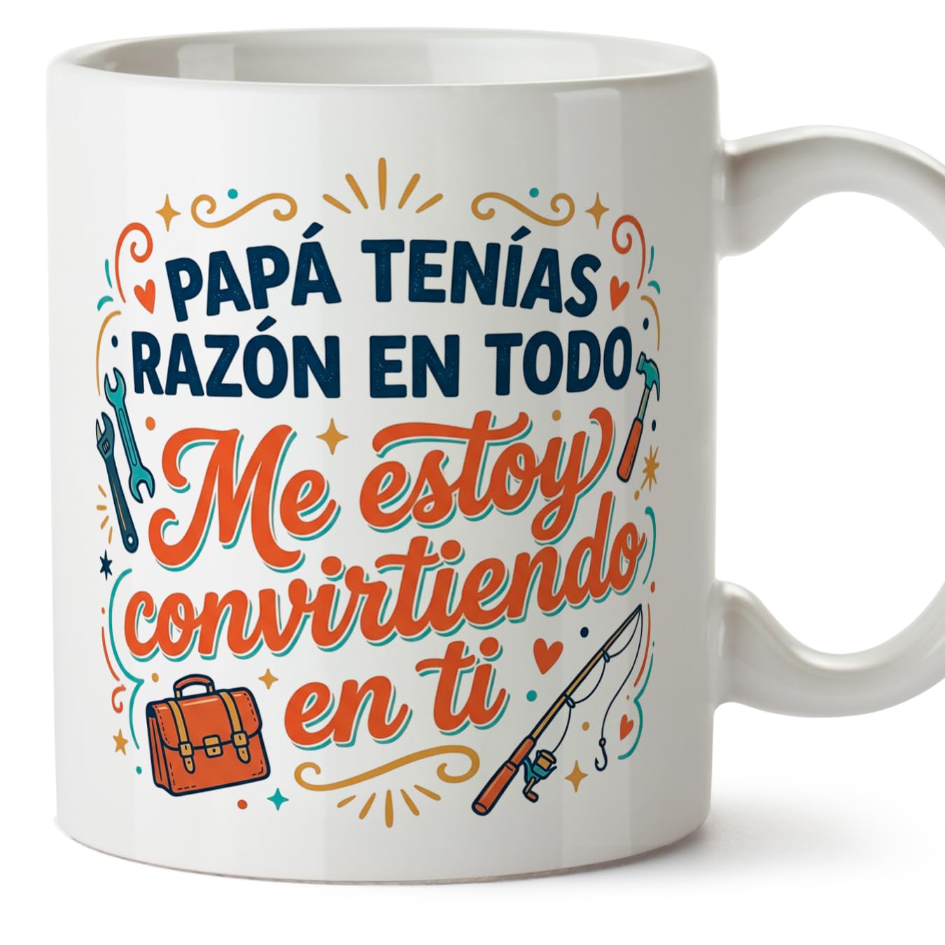 MUGFFINS Taza mamá con frase Para la mejor mamá del mundo en Español | regalo madre | 330 Ml 11 oz | Idea original para regalar | progenitores v3 — view 44