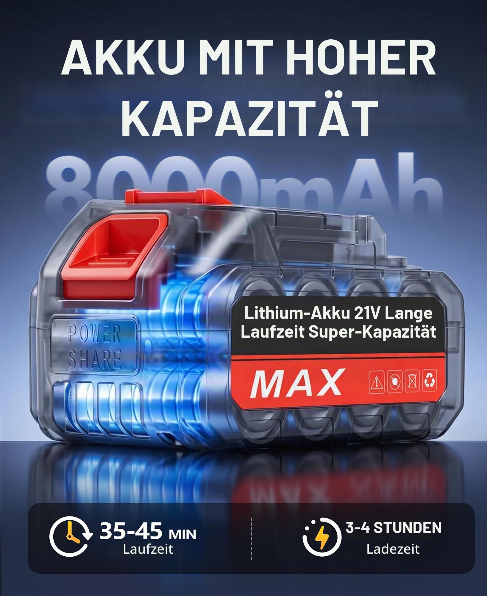 DeeprBetter Akku Hochdruckreiniger Mobiler,600PSI Hochdruckreiniger Pistole