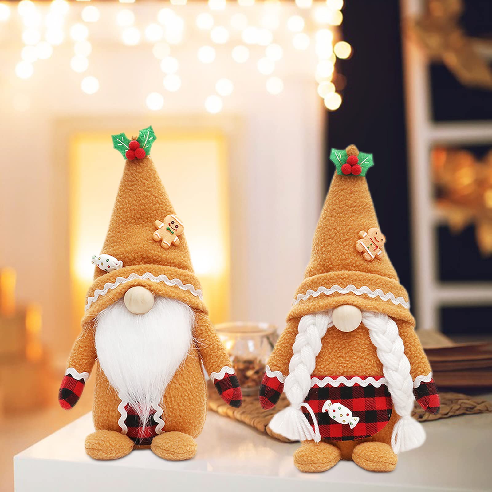 Amazon | クリスマス人形 サンタクロース人形 飾り ぬいぐるみ 2個