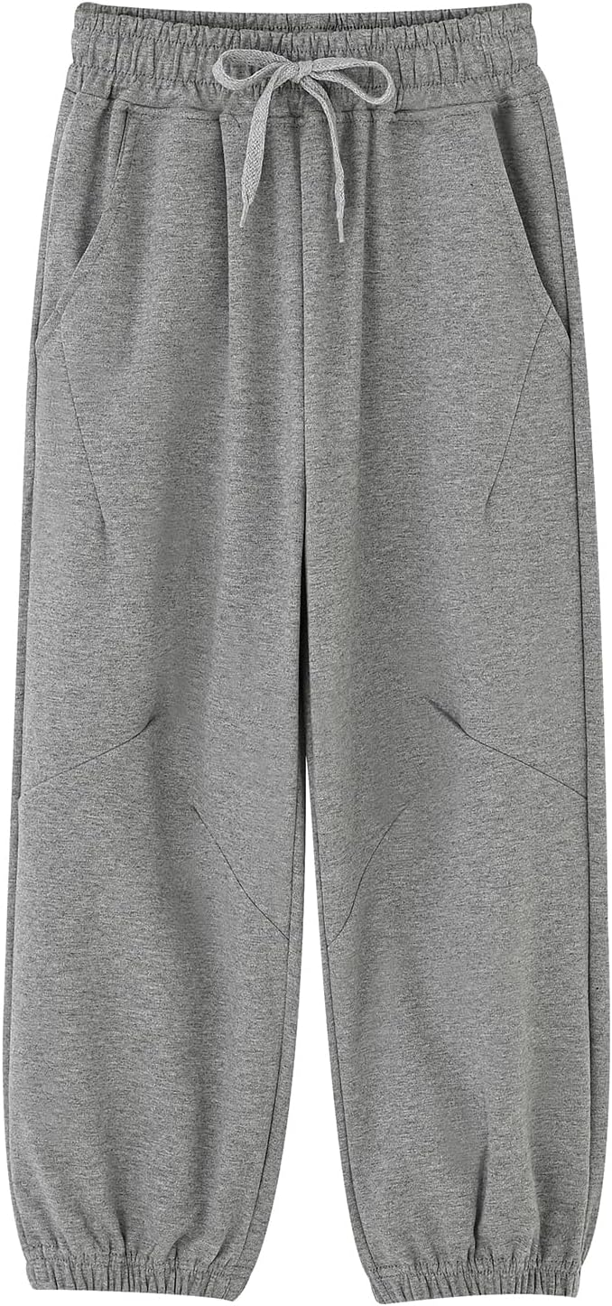 POBIDOBY Unisex Sweatpants Pants Casual Trousers Boys Girls Soft Cotton 5-13Y