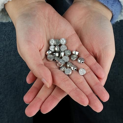 Miniatura 5 de Exorcismo San Benito de Nursia/Medalla Milagrosa/Cruz de Jesús Cuentas sueltas para DIY Rosario, collar, pulsera, coronilla de oración, pieza de