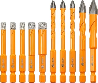 EXFEIN Tile Drill Bits Kit 666810mm Quick...,