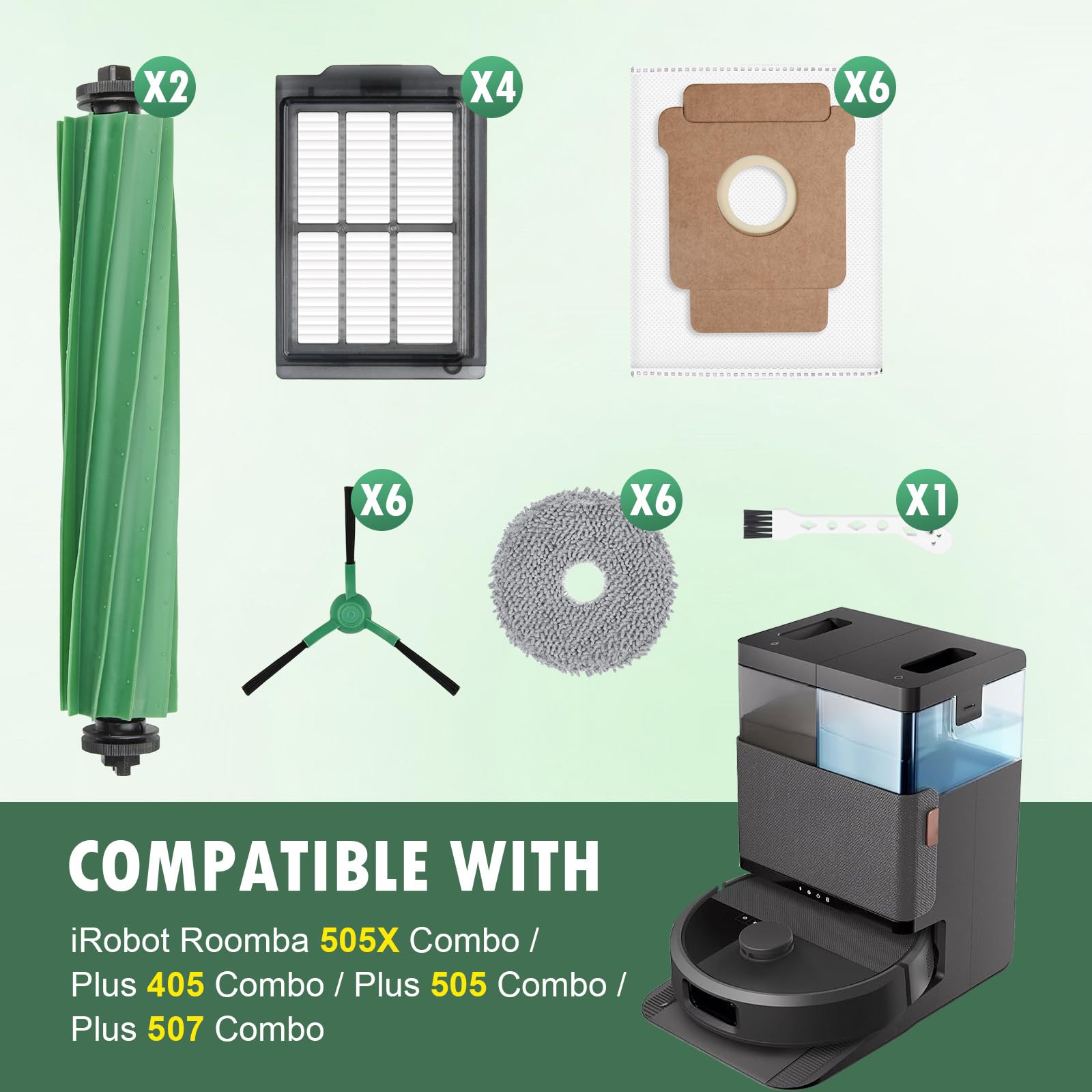 Amazon.com - 25 Pcs Replacement Part for iRobot Roomba 505X Combo