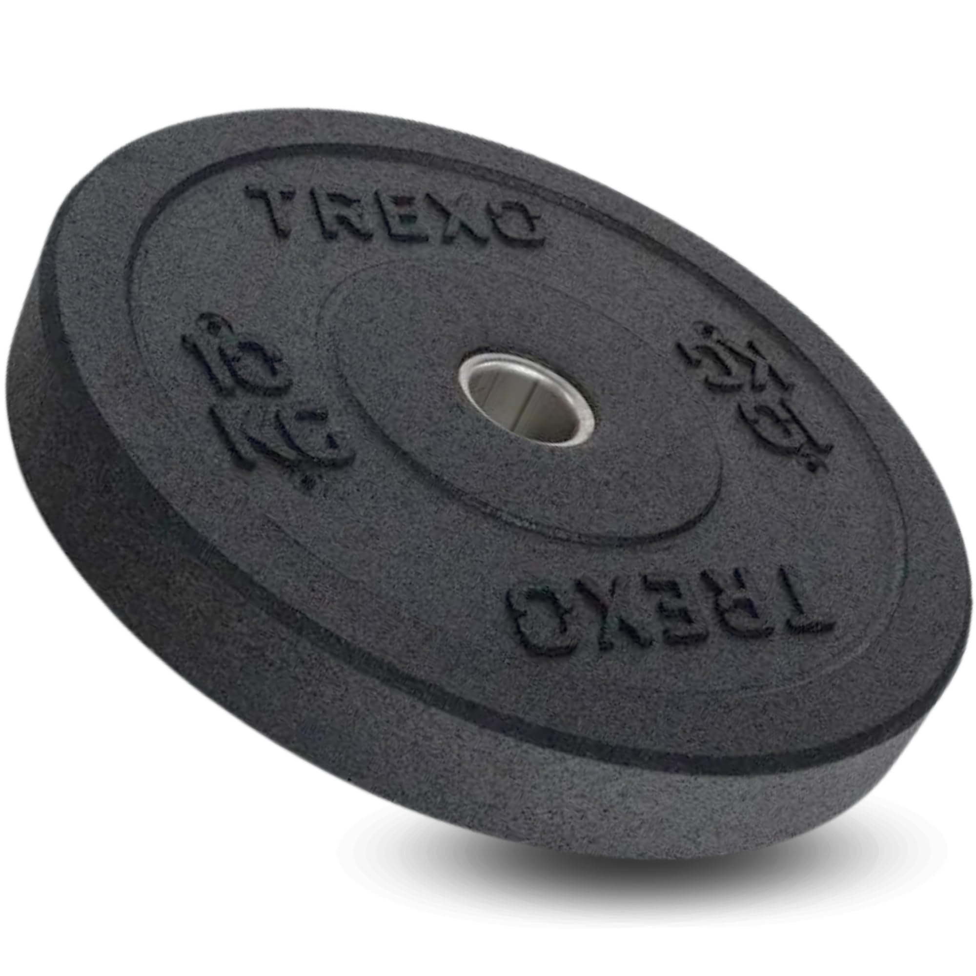 TREXO Discos Pesas Bumper Olímpicos de 5/10/15/20/25 kg Discos Gym de Goma para Barra Olímpica de 50 mm de Diámetro Resistentes para Fitness para Entrenamiento de Fuerza para Crossfit para Gym en Casa