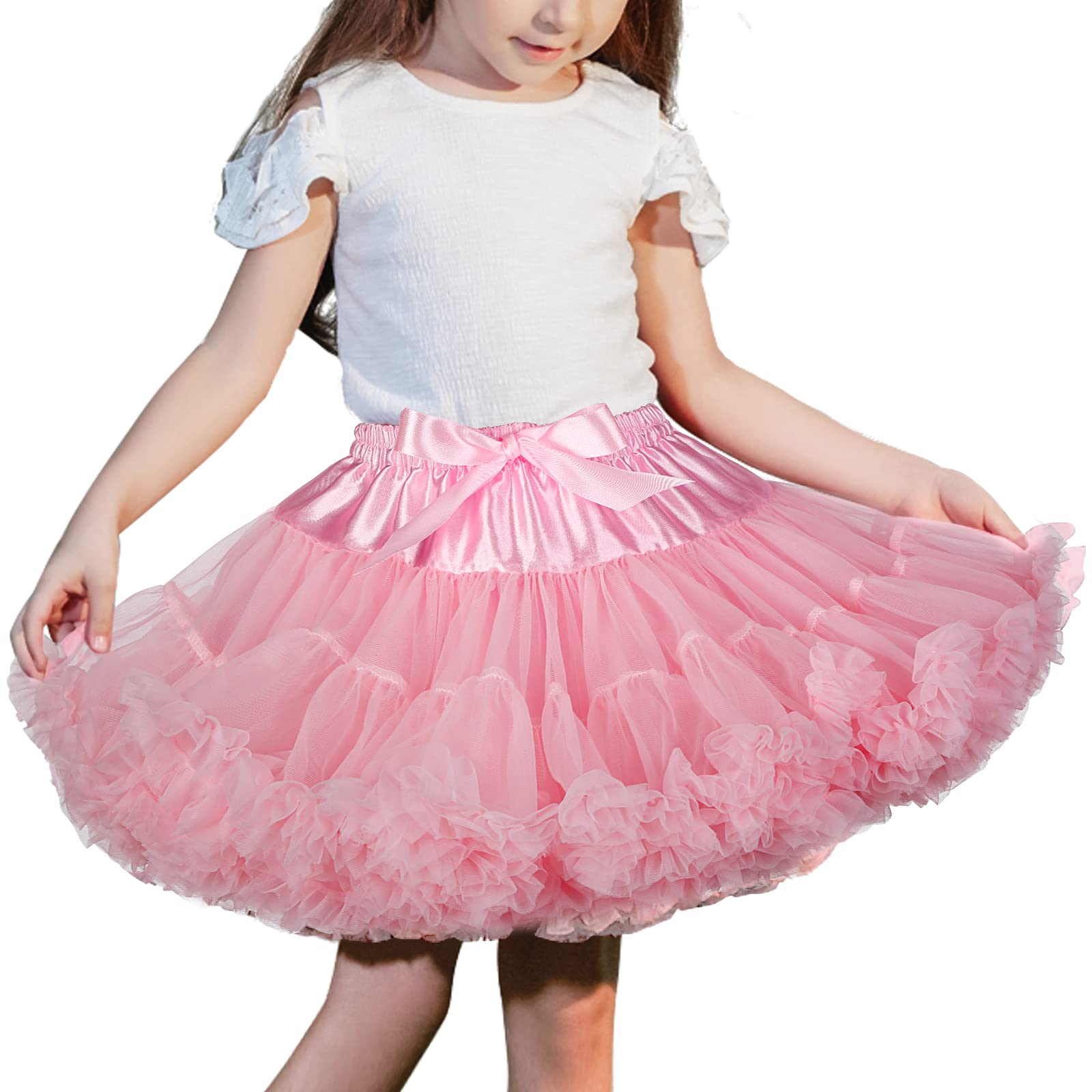 XinChangShangMaoGirl's Petticoat, Baby Girls Soft Tutu Skirt Fluffy Pettiskirt Princess Ballet Dance Skirts