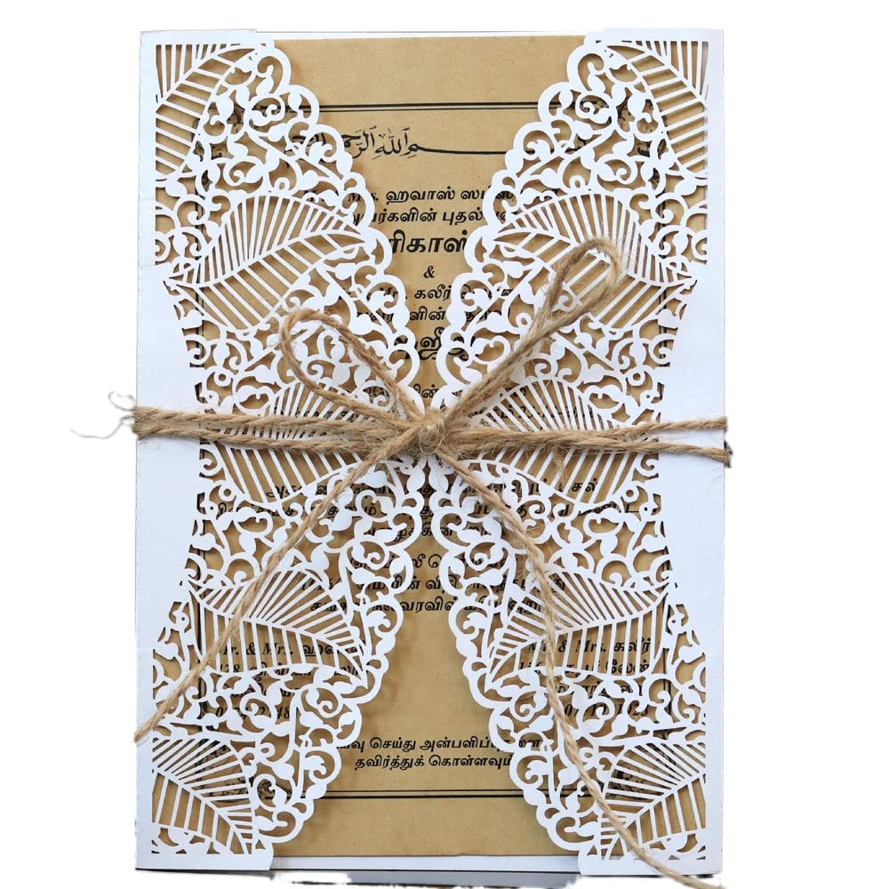 Invitations de Mariage en Dentelle pour Annoncer vos Fiançailles Romantiques avec Émotion