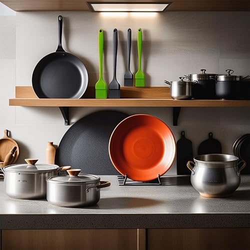 Miniatura 5 de Ortarco Cepillo de silicona para repostería, para hornear, cocinar, barbacoa, parrilla, aceite para untar salsa de mantequilla, paquete de 4